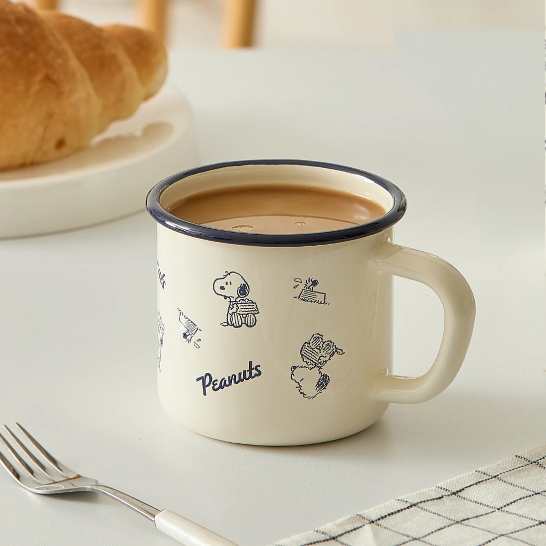 에지리 스누피와 형제들 법랑 머그 8cm 3891960