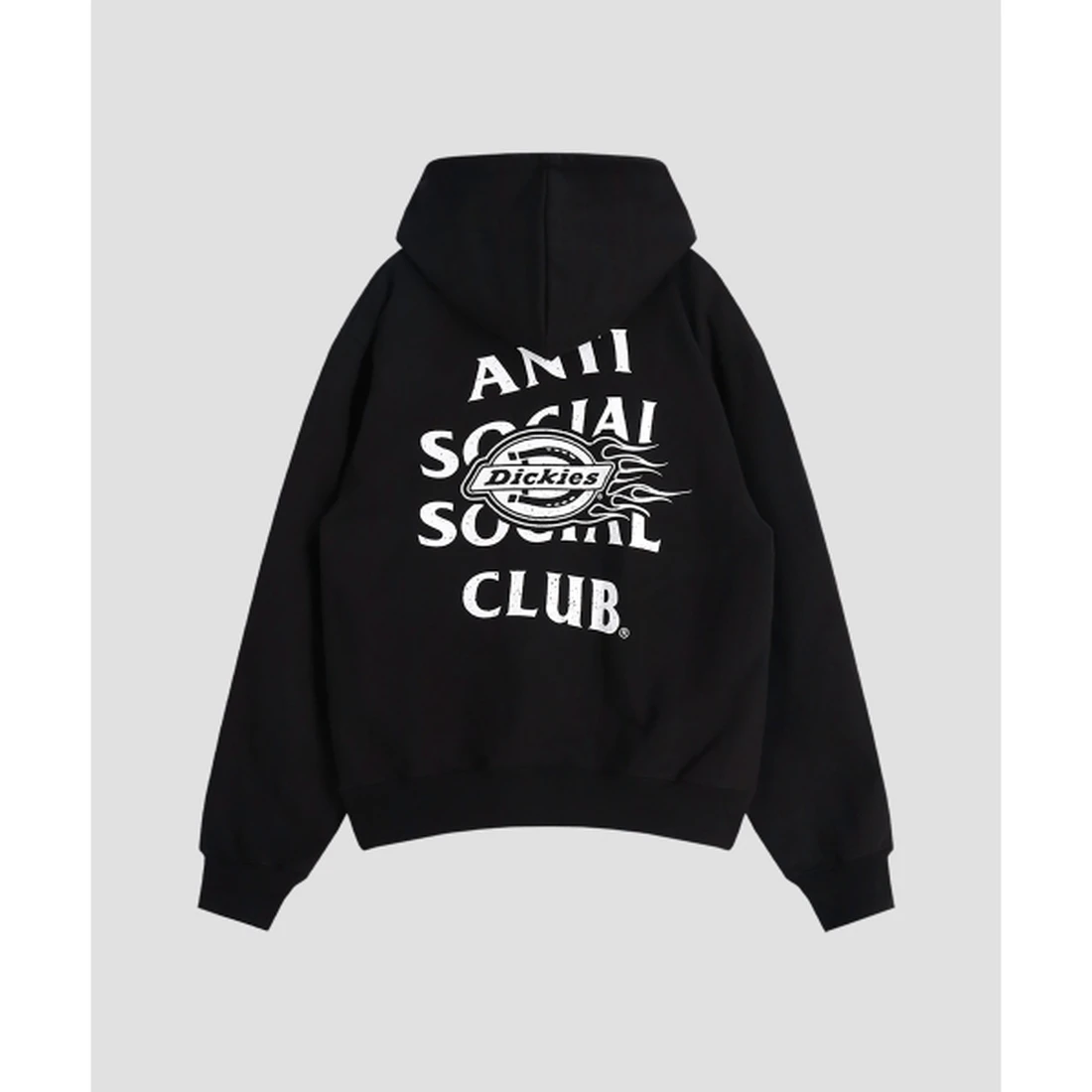 디키즈 X ASSC 플레임 후디 블랙 ASSCDKHD02BK