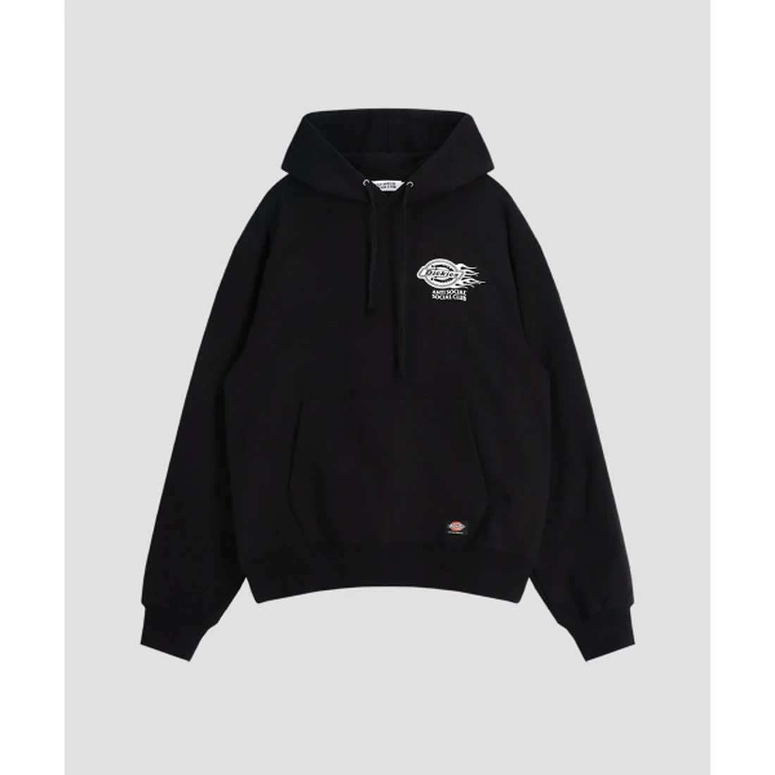 디키즈 X ASSC 플레임 후디 블랙 ASSCDKHD02BK