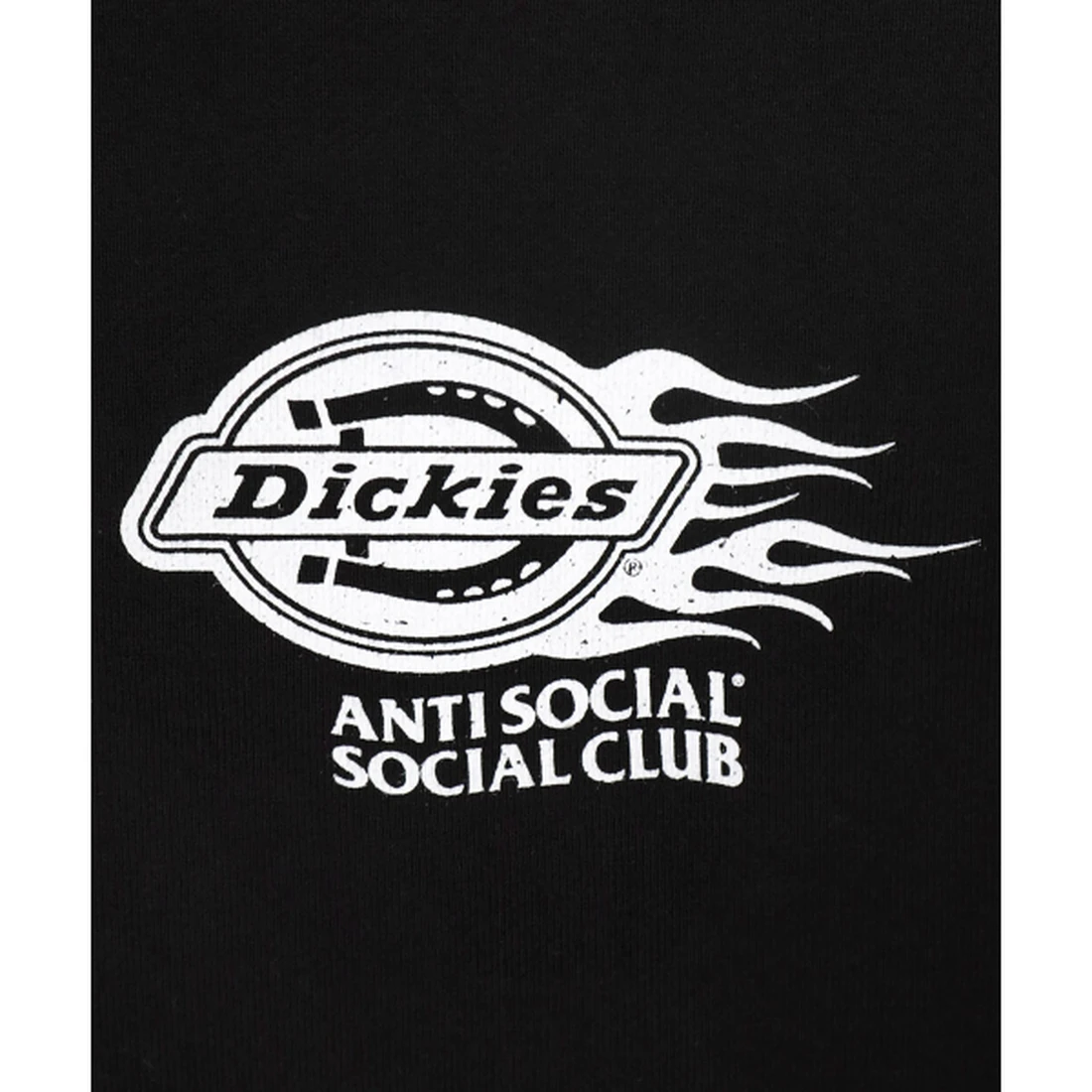 디키즈 X ASSC 플레임 후디 블랙 ASSCDKHD02BK