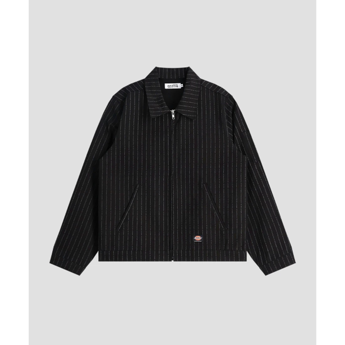 디키즈 X ASSC 스트라이프 워크 자켓 블랙 ASSCDKJK01BK