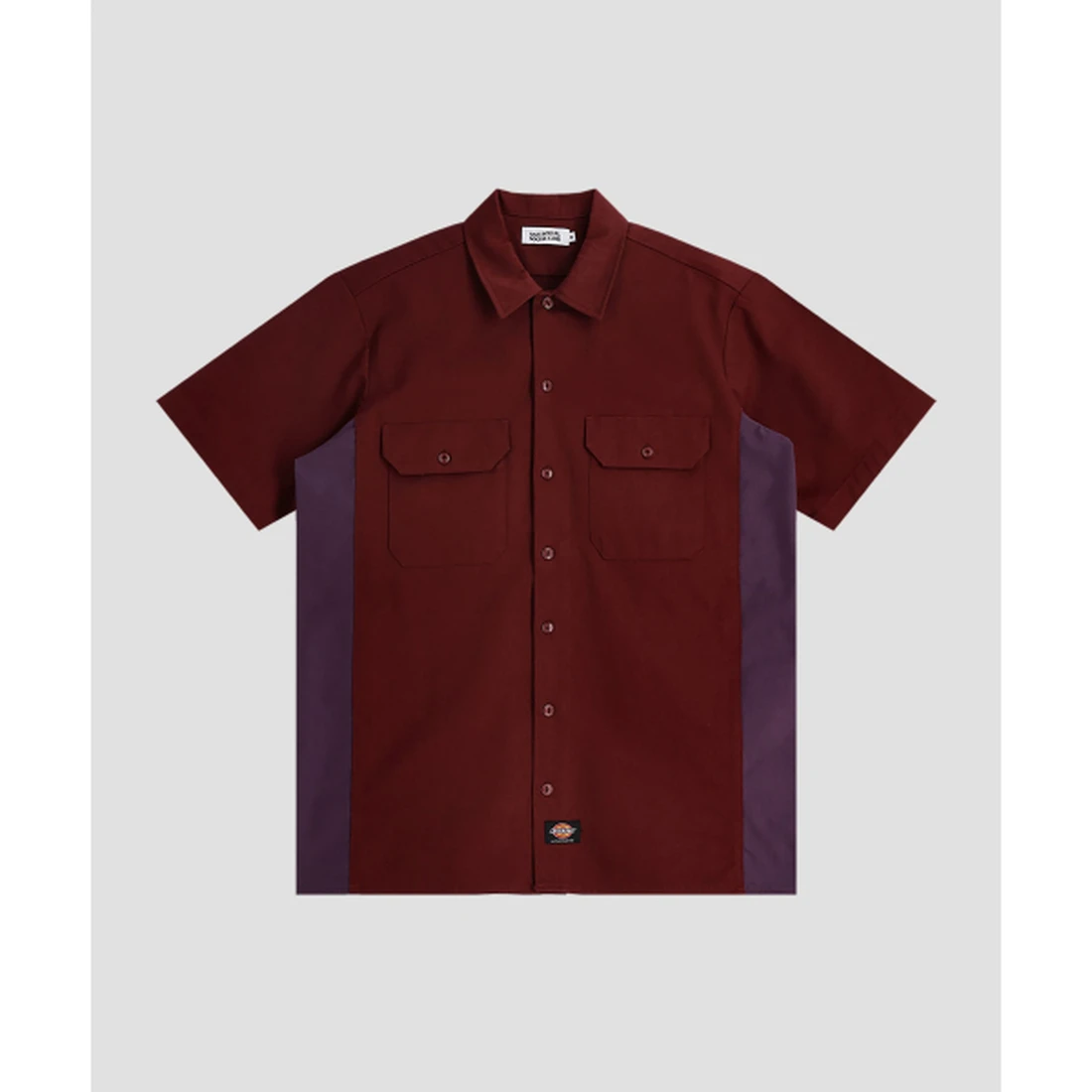 디키즈 X ASSC 워크 셔츠 버건디 ASSCDKSH01BU