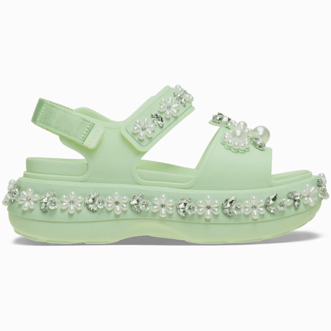 크록스 시몬 로샤 x 크록스 소호 샌들 제이드 211851-372