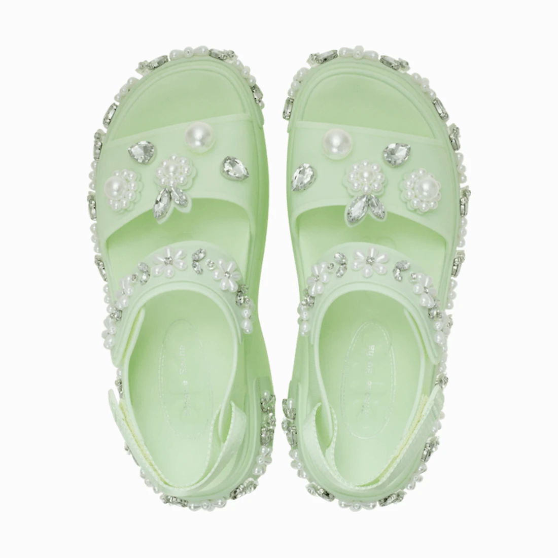 크록스 시몬 로샤 x 크록스 소호 샌들 제이드 211851-372