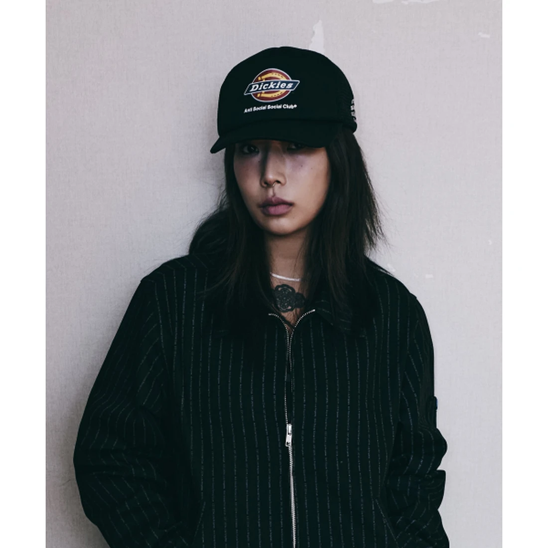 디키즈 X ASSC 트러커 캡 블랙 ASSCDKCP01BK
