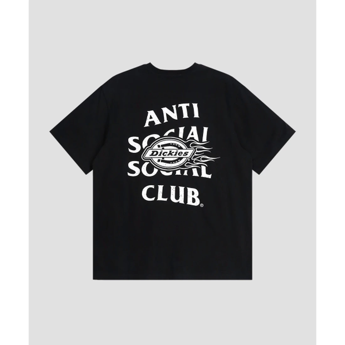 디키즈 X ASSC 플레임 티셔츠 블랙 ASSCDKSS02BK