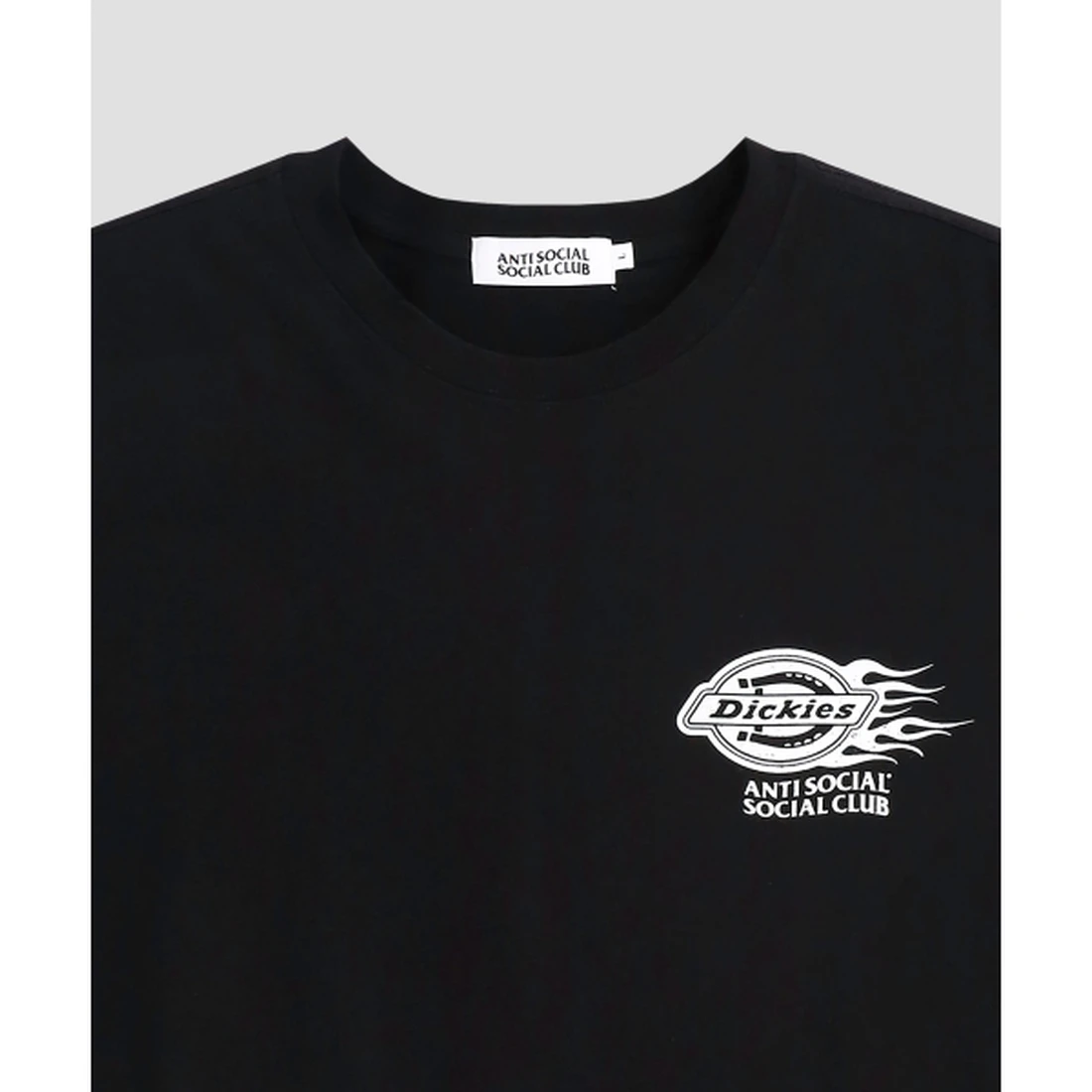 디키즈 X ASSC 플레임 티셔츠 블랙 ASSCDKSS02BK