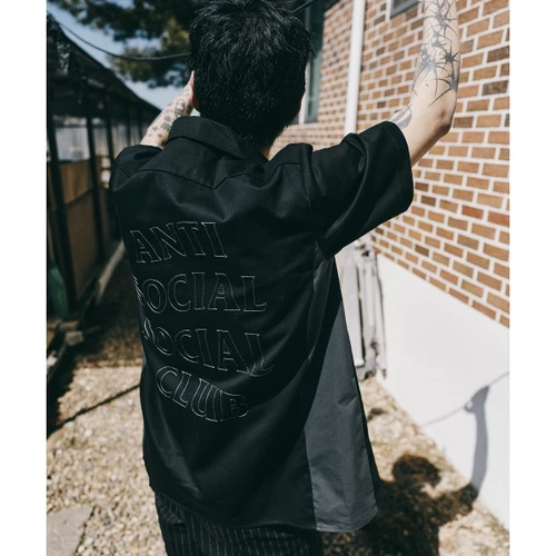 디키즈 X ASSC 워크 셔츠 블랙