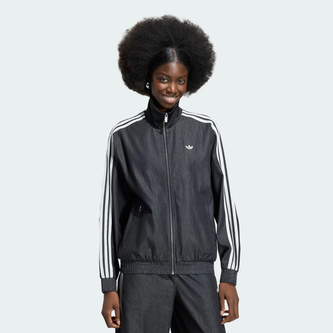 아디다스 아디다스 오리지널스 서머 글로우 라이트 데님 파이어버드 트랙 탑 KW8758