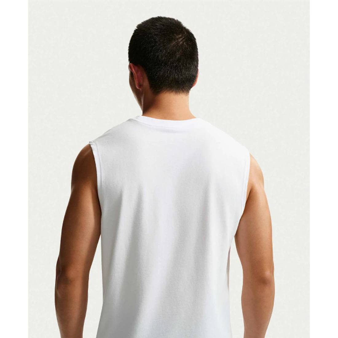나이키 프로 민소매 트레이닝 탑 M 화이트 블랙 IM4900-100