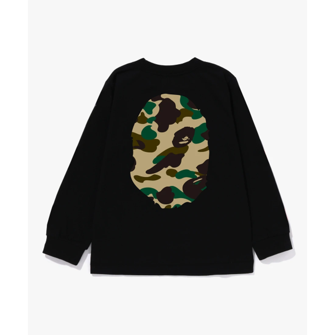 베이프 퍼스트 카모 빅 에이프 헤드 롱슬리브 티셔츠(KIDS) BLACK / YELLOW 001LTM303015-BKD