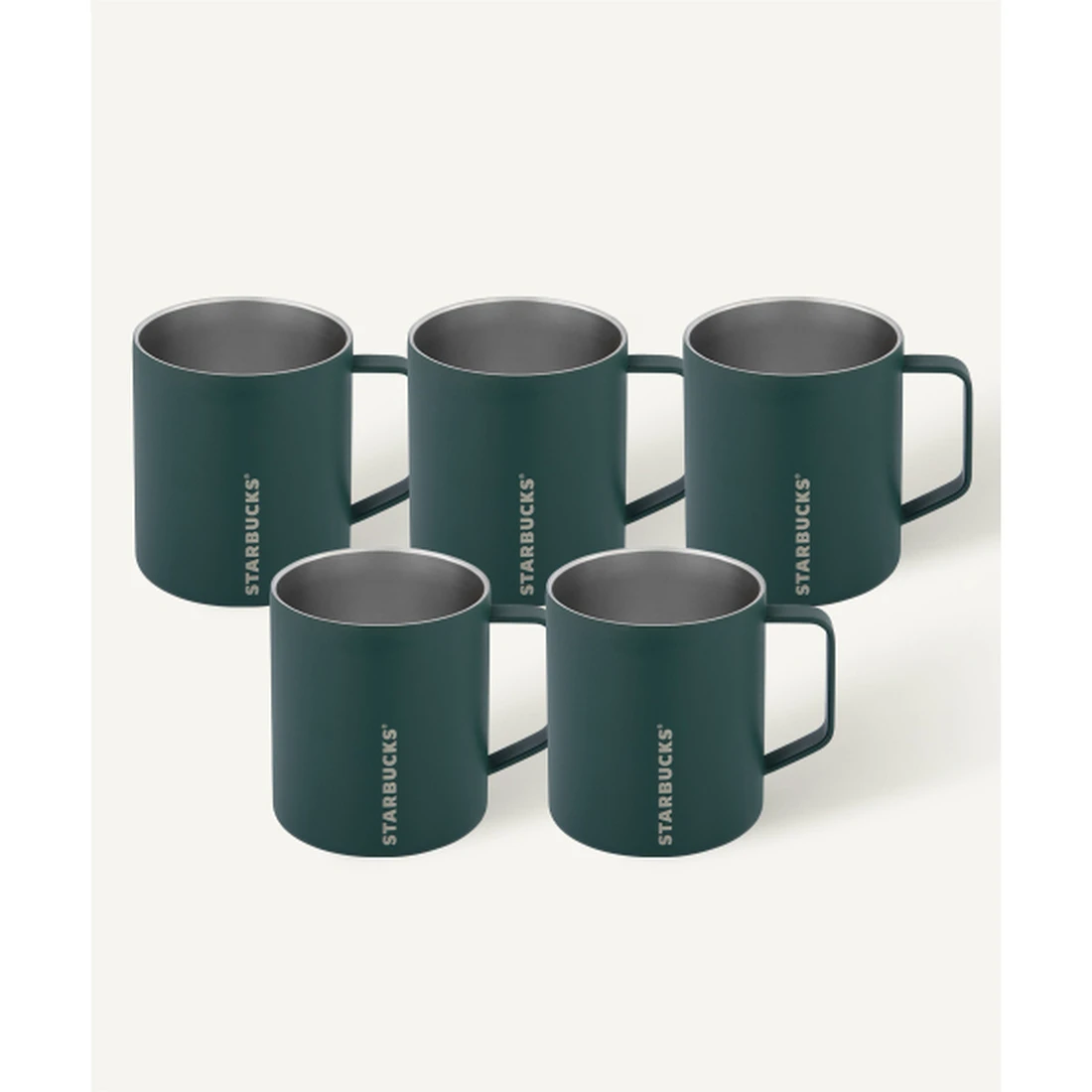 스타벅스 [5 pack] SS 그린 데비 머그 414ml 1004769