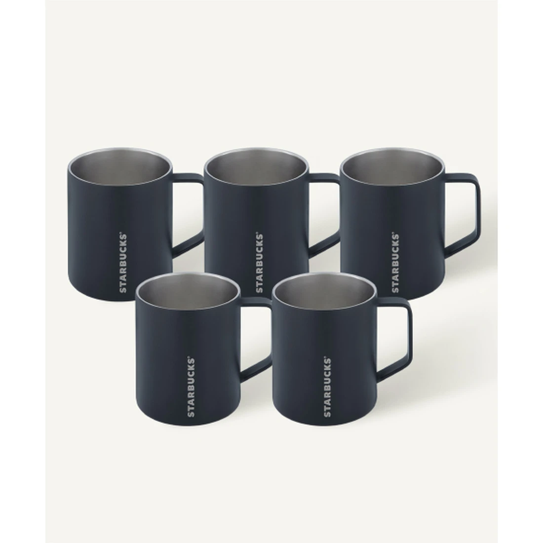 스타벅스 [5 pack] SS 블랙 데비 머그 414ml 1004768