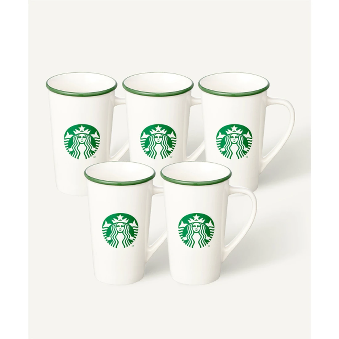 스타벅스 [5 pack] 시그니처 그린 사이렌 머그 473ml 1004792
