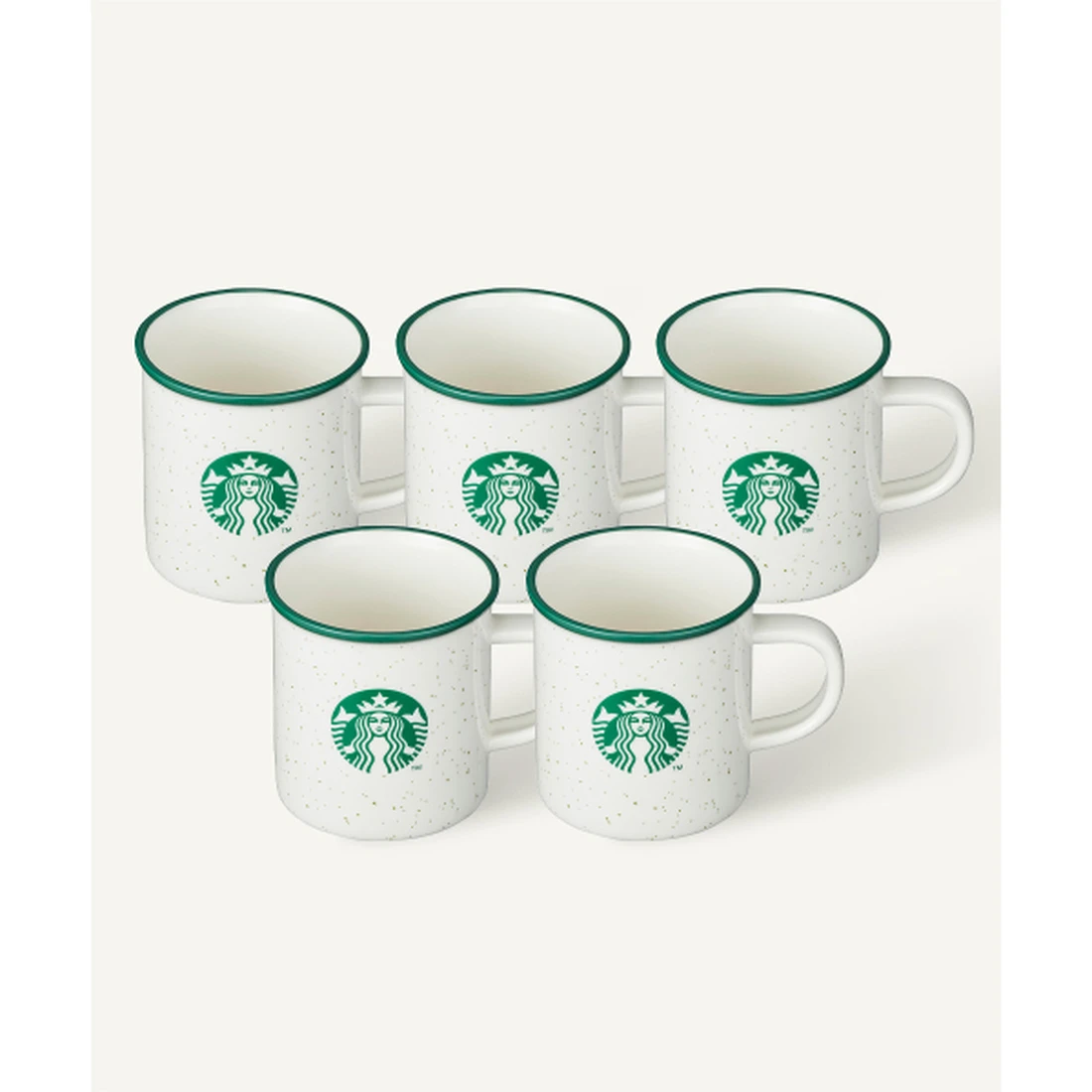 스타벅스 [5 pack] 그린 사이렌 도트 머그 355ml 1004764
