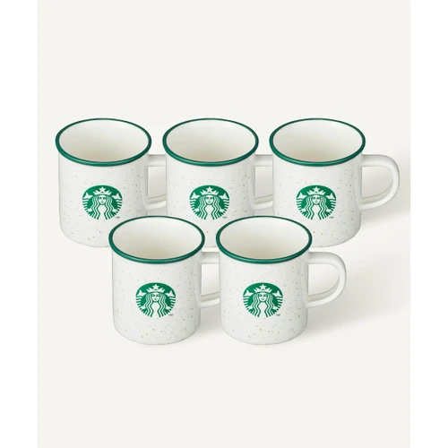 스타벅스 [5 pack] 그린 사이렌 도트 머그 355ml