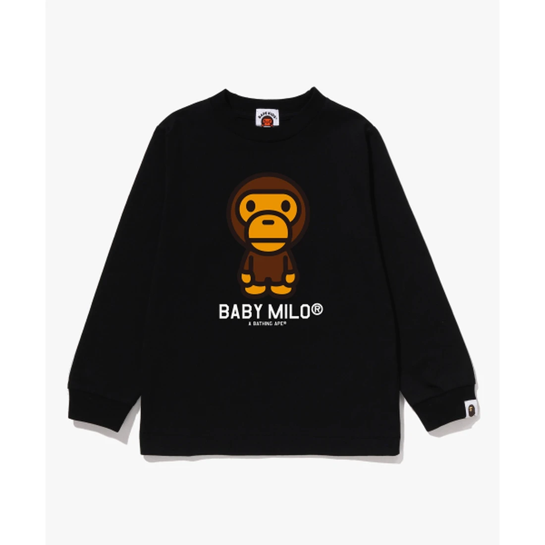 베이프 베이비 마일로 롱슬리브 티셔츠(KIDS) BLACK 002LTM303011-BLK