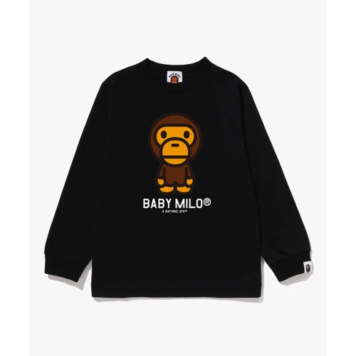 베이프 베이비 마일로 롱슬리브 티셔츠(KIDS) BLACK