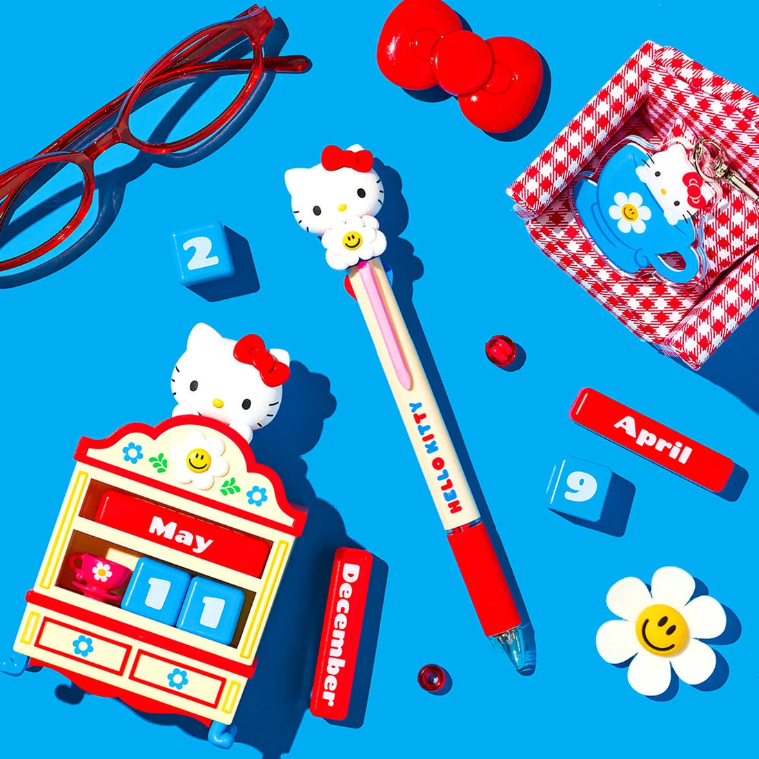 헬로키티 & 위글위글 피규어 4색 볼펜 - Hello Kitty & Smile We Love 3959483