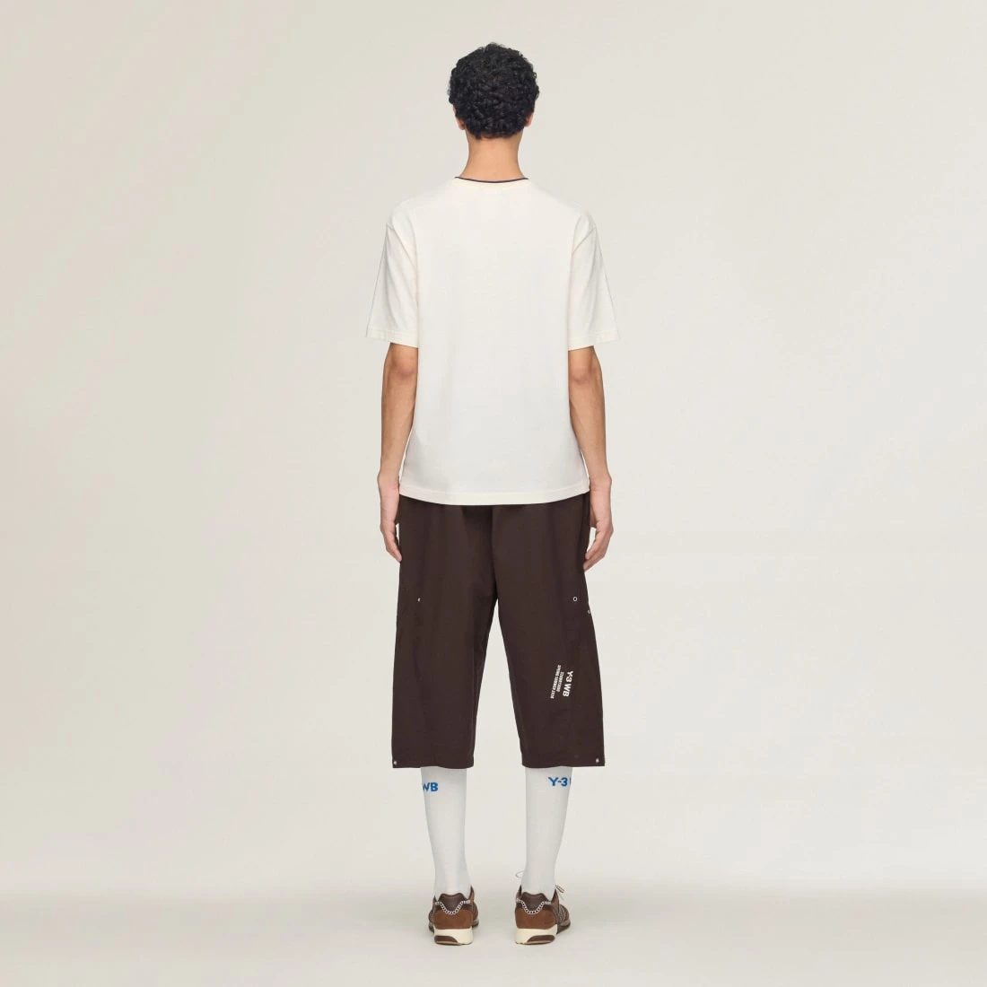 Y-3 x 웨일즈 보너 그래픽 티셔츠 초크 화이트 KS3977