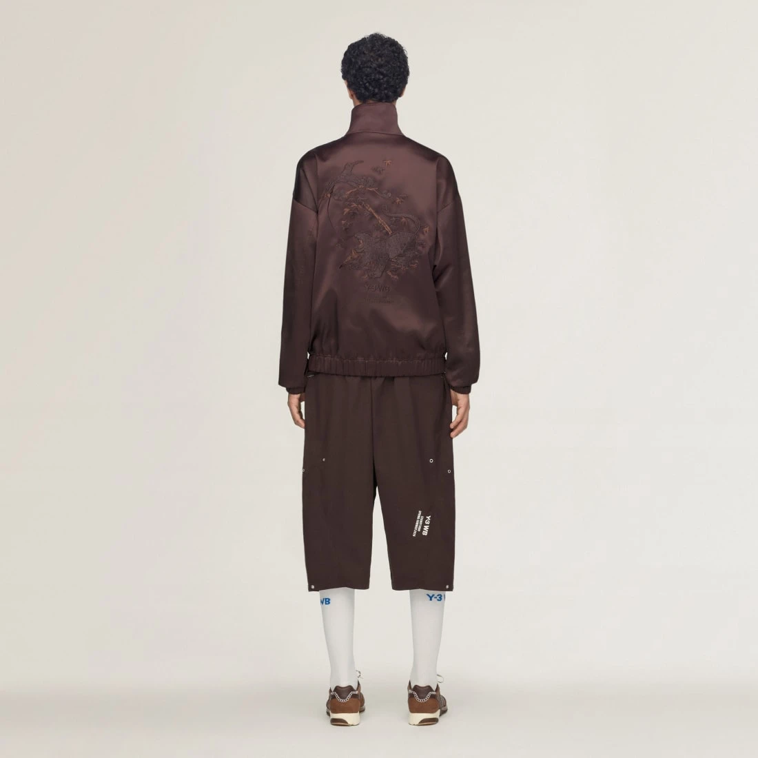 Y-3 x 웨일즈 보너 립 쇼츠 오로라 커피 KS3971