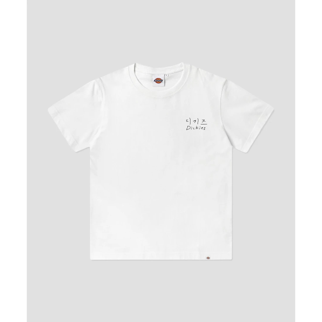 디키즈 X 백현진 베이직 크롭 티셔츠 화이트 DKFTS5A01WH