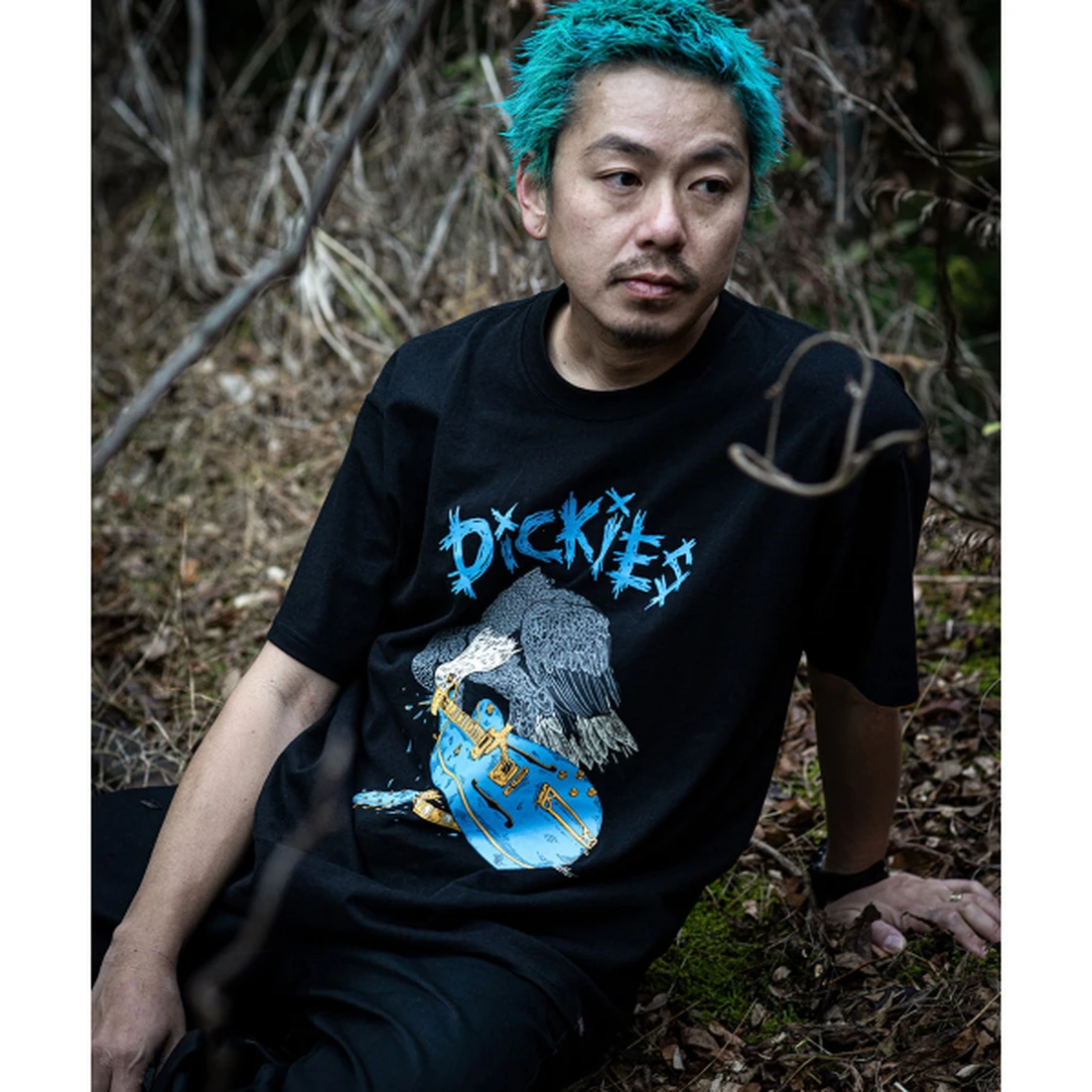 디키즈 X Hirotton 이글 티셔츠 블랙 DK0A8DQNBLK
