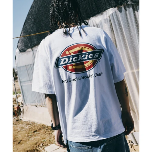 디키즈 X ASSC 로고 티셔츠 화이트
