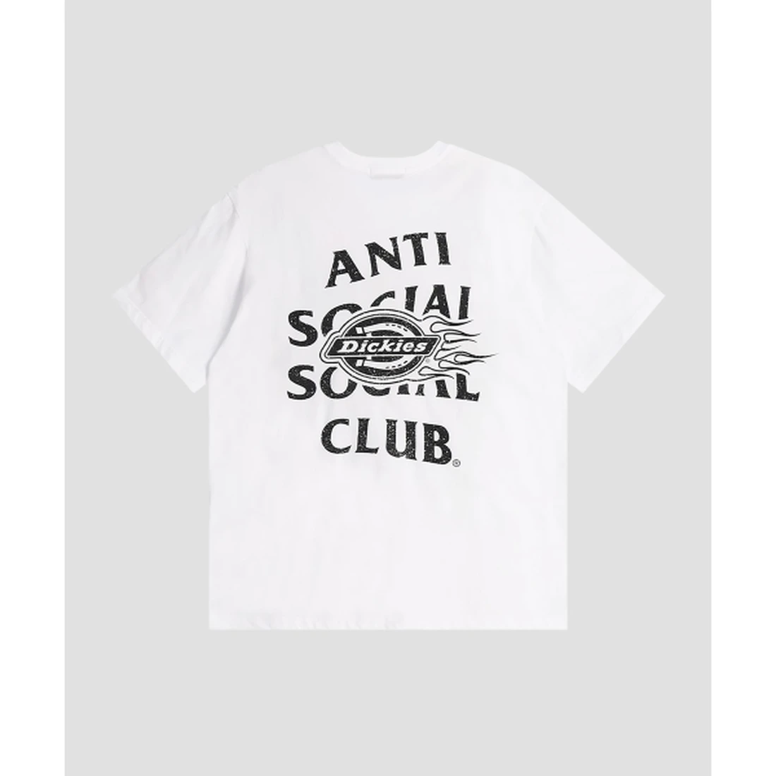 디키즈 X ASSC 플레임 티셔츠 화이트 ASSCDKSS02WH