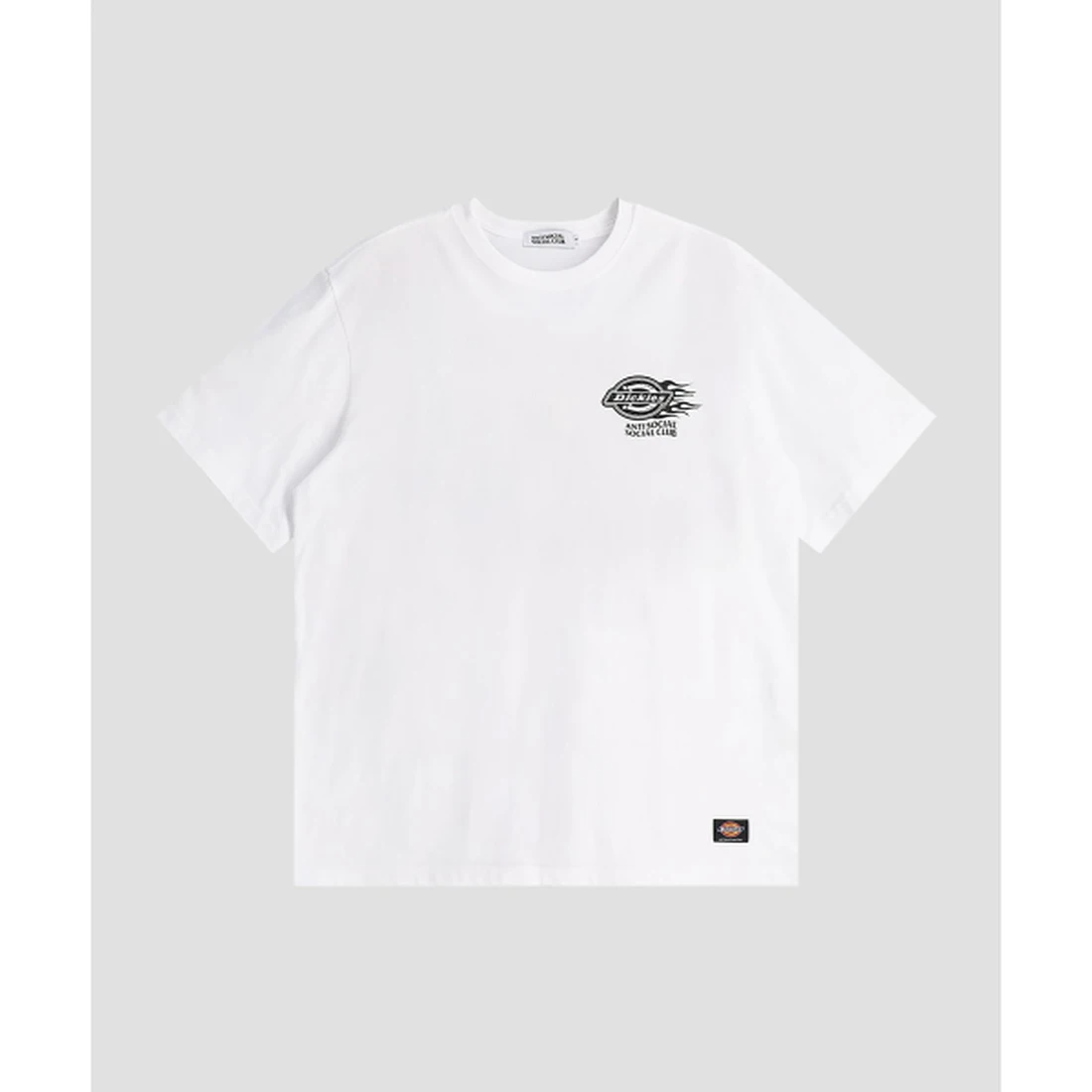 디키즈 X ASSC 플레임 티셔츠 화이트 ASSCDKSS02WH