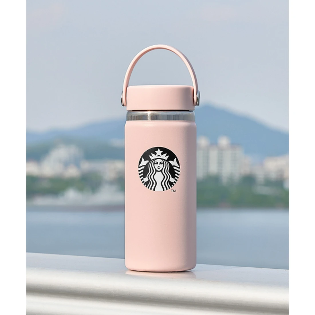 스타벅스 SS 하이드로 플라스크 핑크 텀블러 473ml 1001919