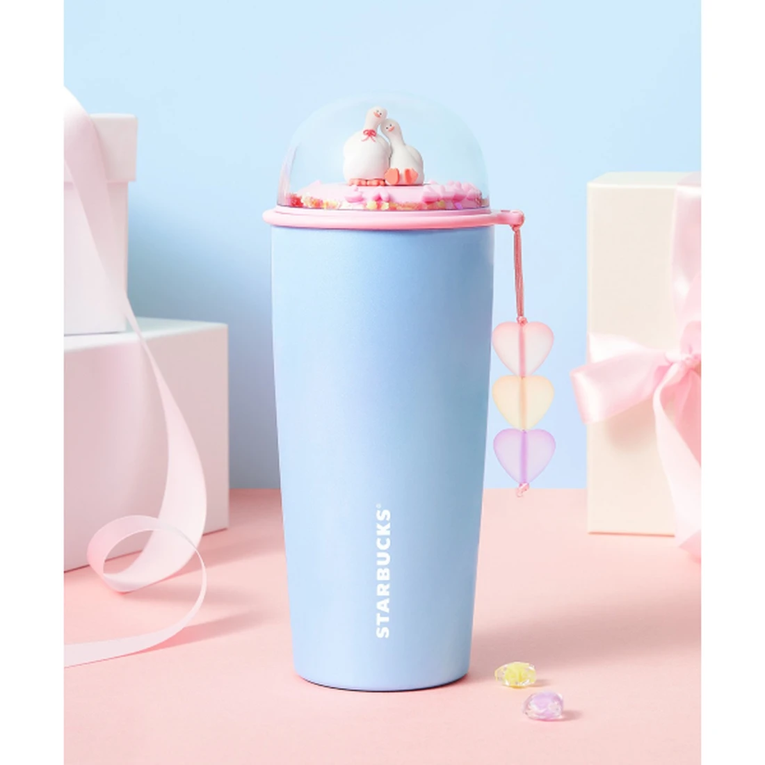 스타벅스 SS 젤리덕 돔 텀블러 473ml 1003816