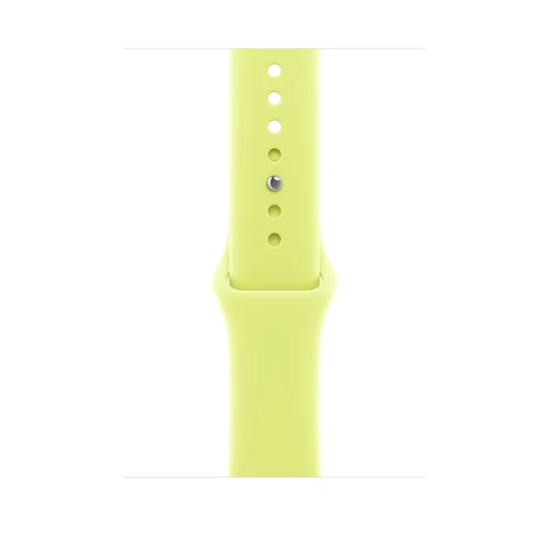 애플 정품 46mm 네온 옐로 스포츠 밴드 S/M