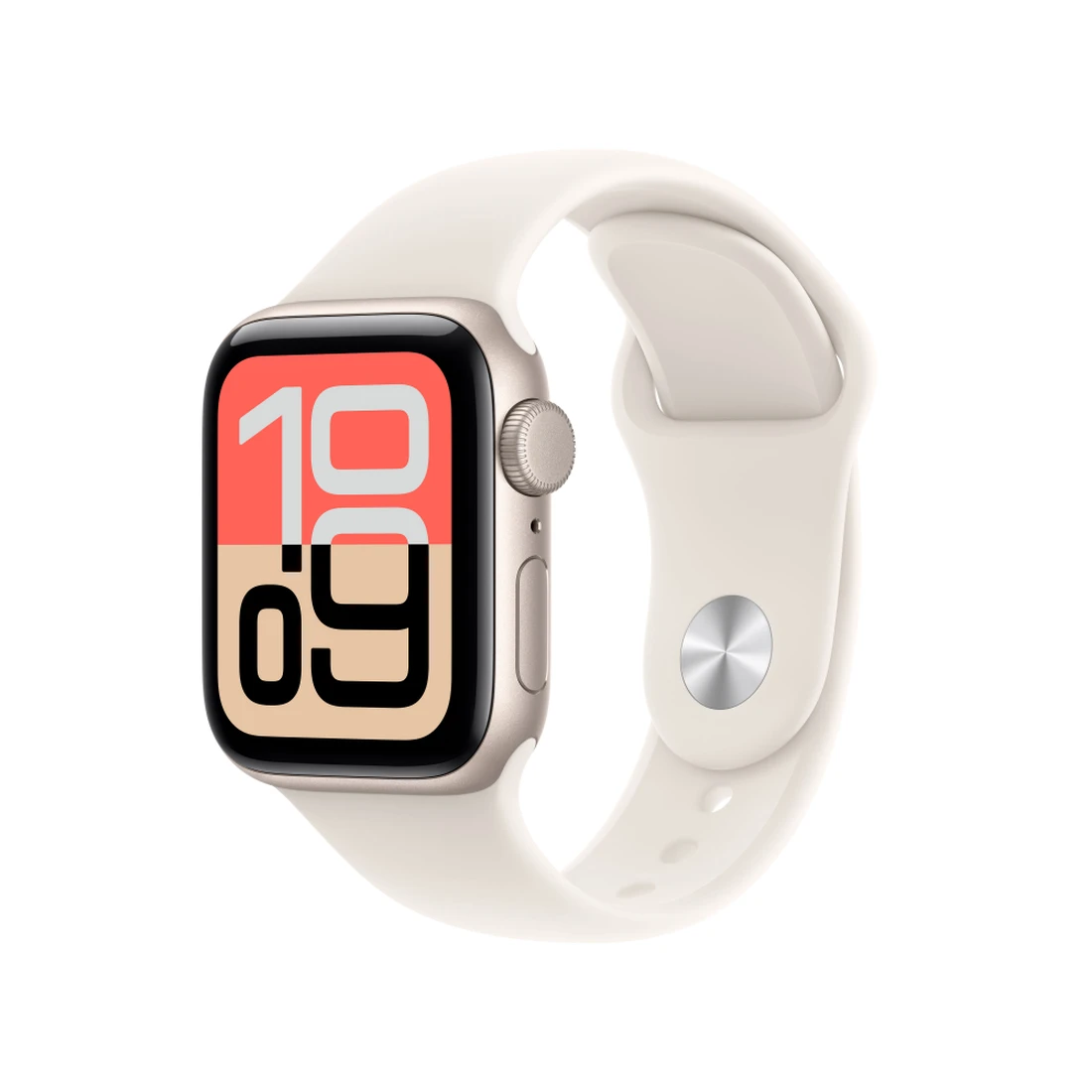 애플 워치 SE 3세대 40mm GPS 스타라이트 알루미늄 케이스 스포츠 밴드 M/L 스타라이트 (국내 정식 발매 제품) MEH54KH/A