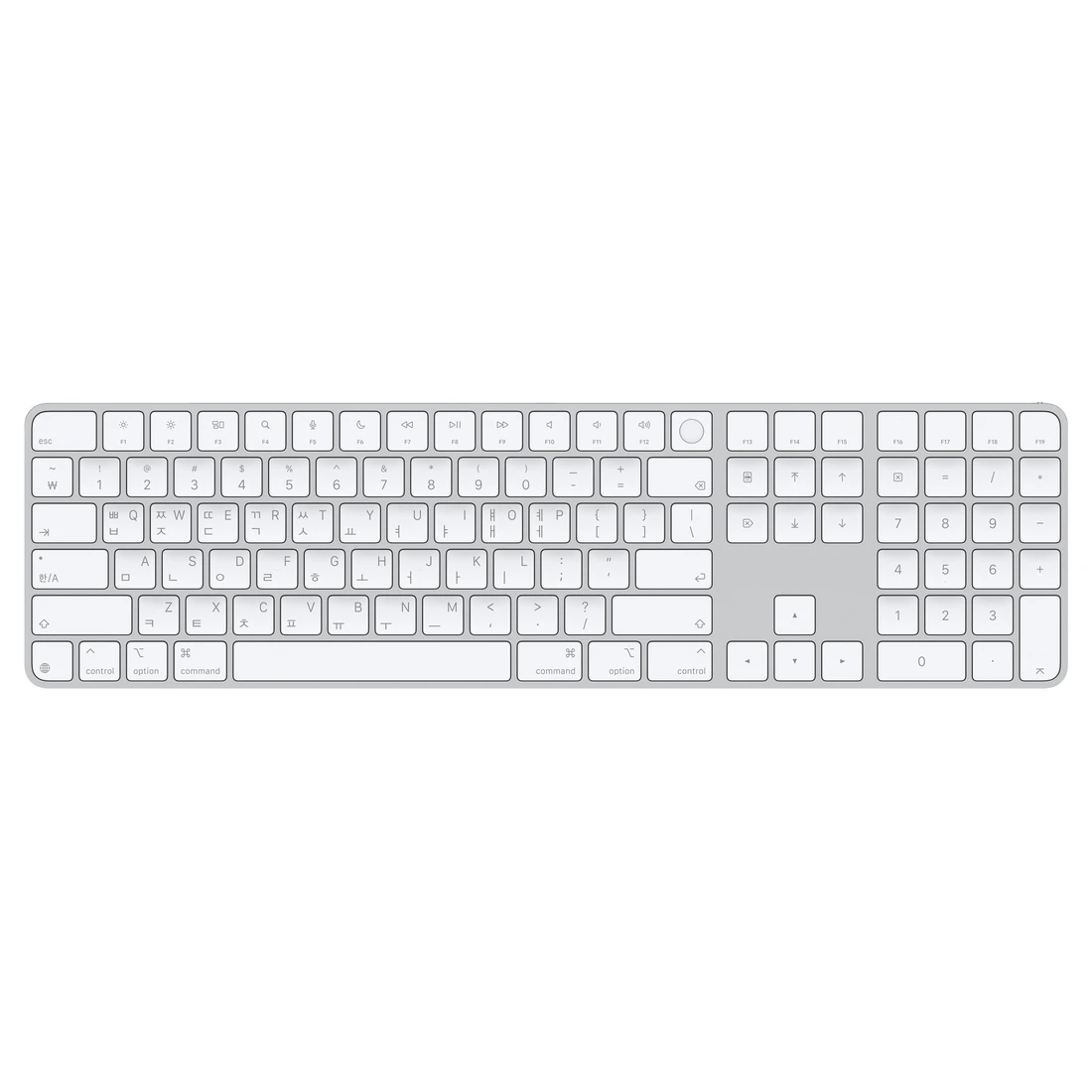 애플 정품 매직 키보드 (Touch ID / 숫자 키패드 탑재 / 화이트 키) MXK73KH/A