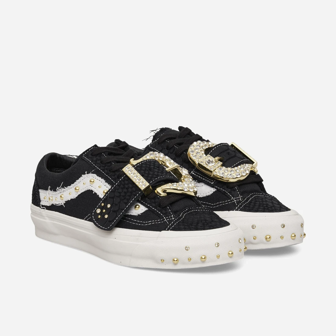 반스 MetaGirl Premium Old Skool 36 Sneakers Black / White VN000ZAZHAB1