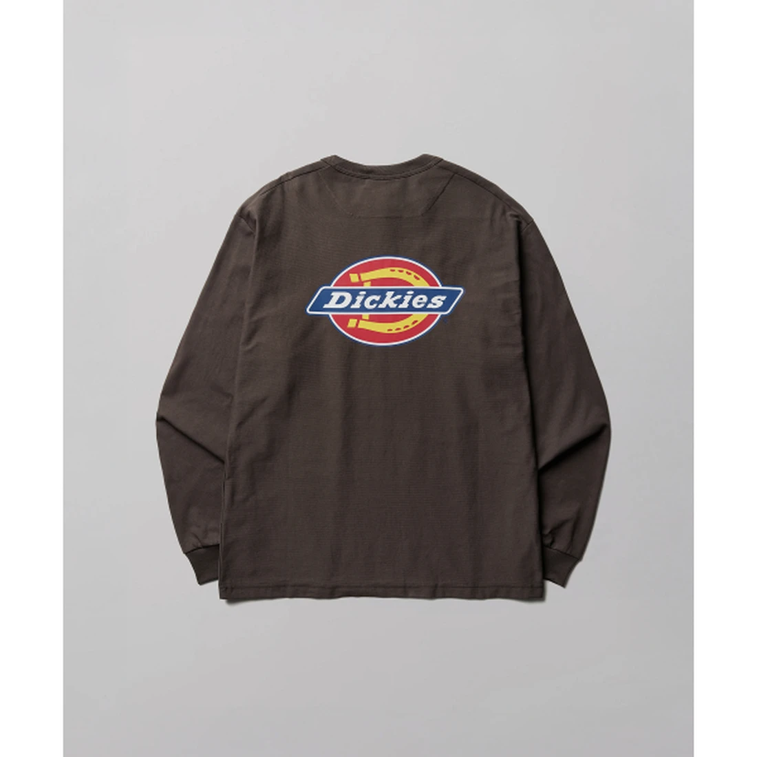 디키즈 백 트리 로고 롱슬리브 브라운 DIKU261LRTL005BR
