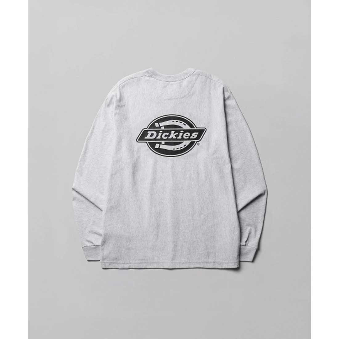 디키즈 백 모노 로고 롱슬리브 화이트 멜란지 DIKU261LRTL006WM