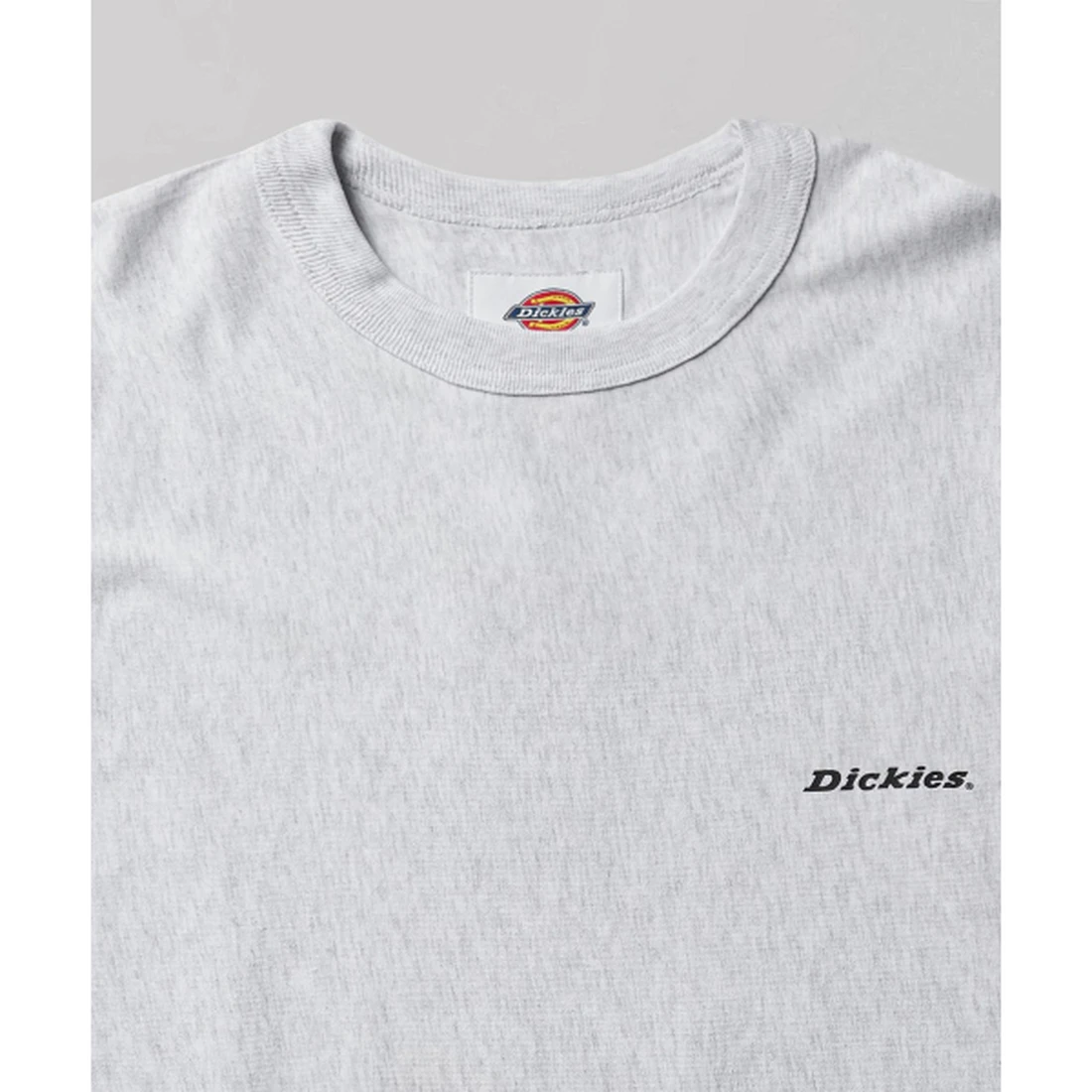 디키즈 백 모노 로고 롱슬리브 화이트 멜란지 DIKU261LRTL006WM