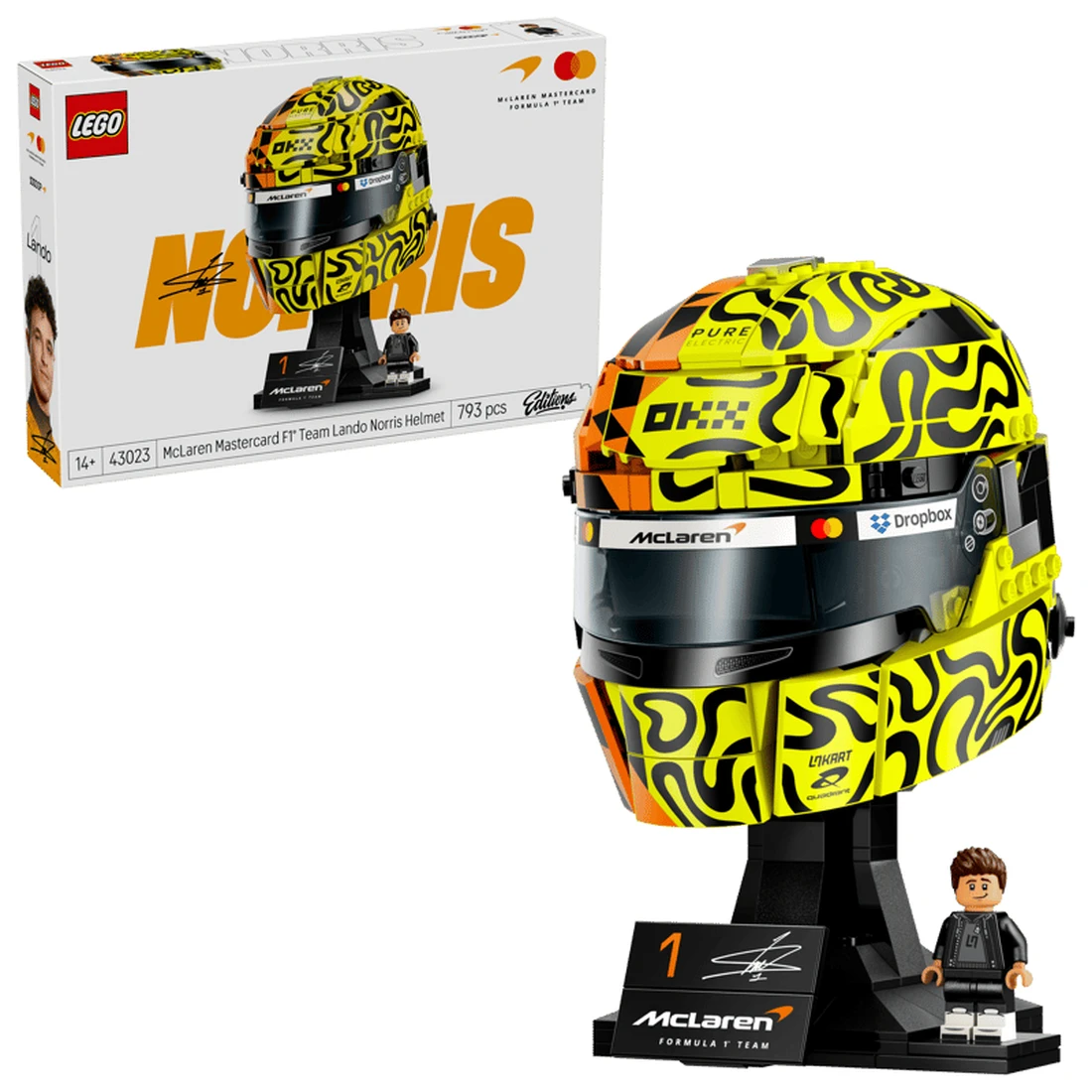 레고 McLaren Mastercard F1® Team 랜도 노리스 헬멧 43023