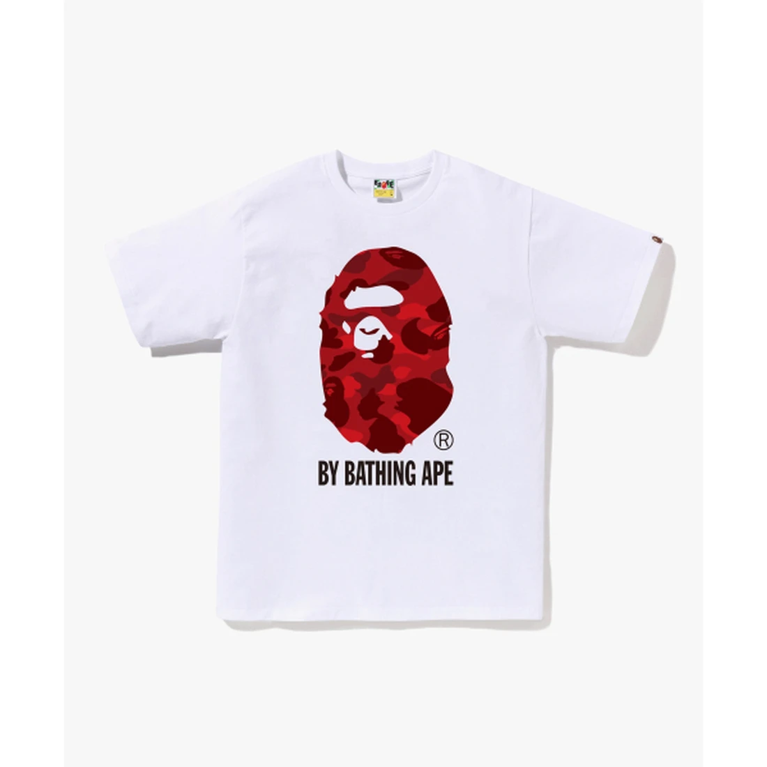 베이프 컬러 카모 BY BATHING APE 티셔츠 M 화이트 / 레드 001TEM301020WHB