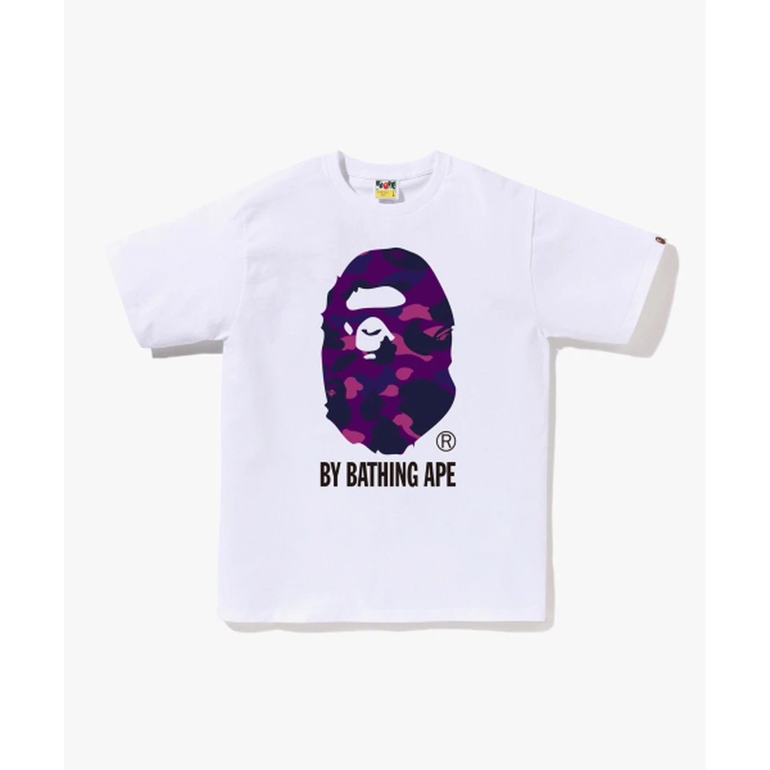 베이프 컬러 카모 BY BATHING APE 티셔츠 M 화이트 / 퍼플 001TEM301020WHE