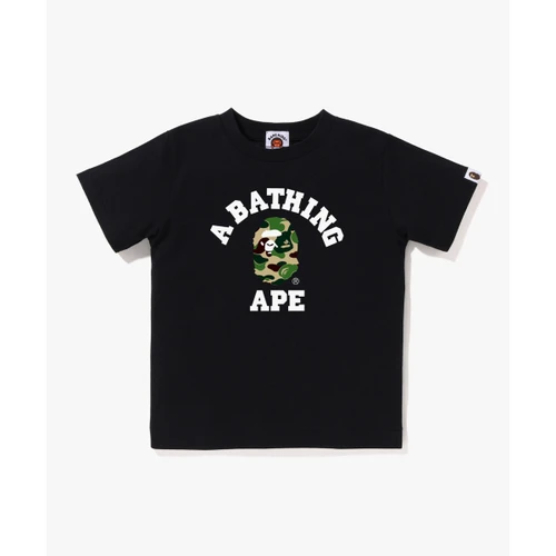 베이프 ABC 카모 콜리지 티셔츠(Kids) BLACK/GREEN