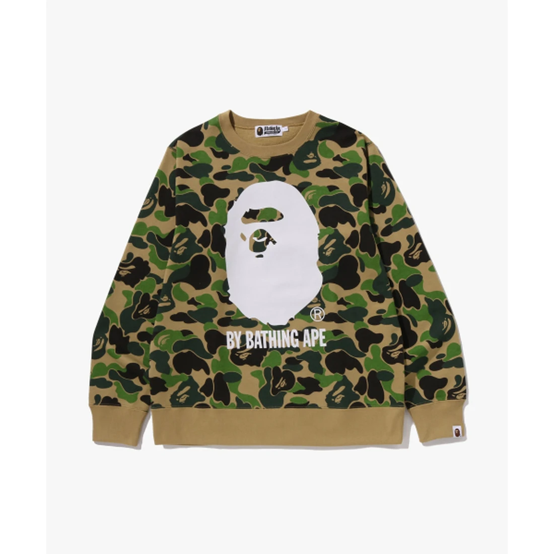 베이프 ABC 카모 BY BATHING APE 크루넥 스웨트셔츠 M 그린 001SWM301010GRN