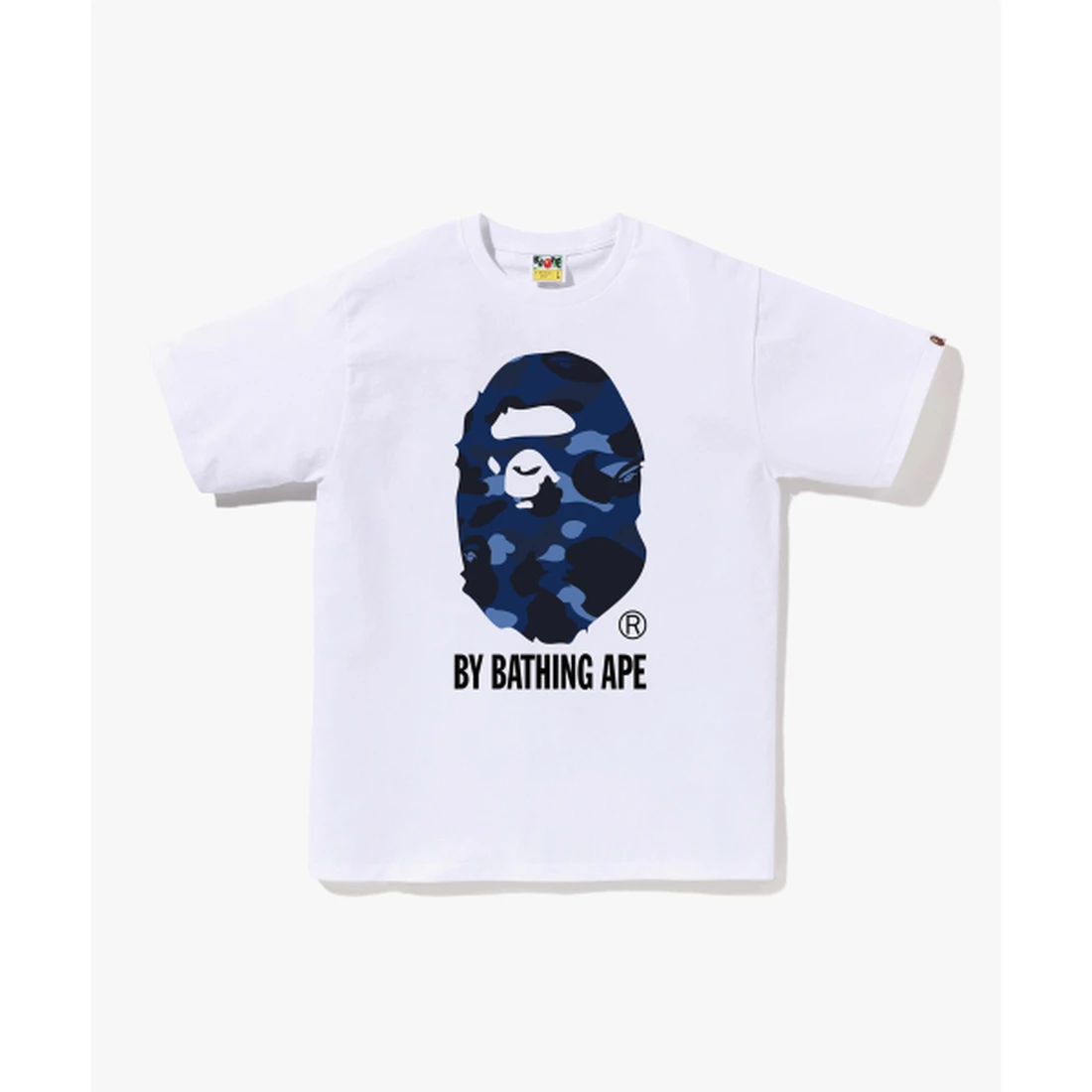 베이프 컬러 카모 BY BATHING APE 티셔츠 M 화이트 / 네이비 001TEM301020WH3