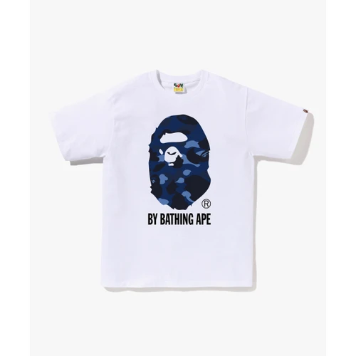 베이프 컬러 카모 BY BATHING APE 티셔츠 M 화이트 / 네이비