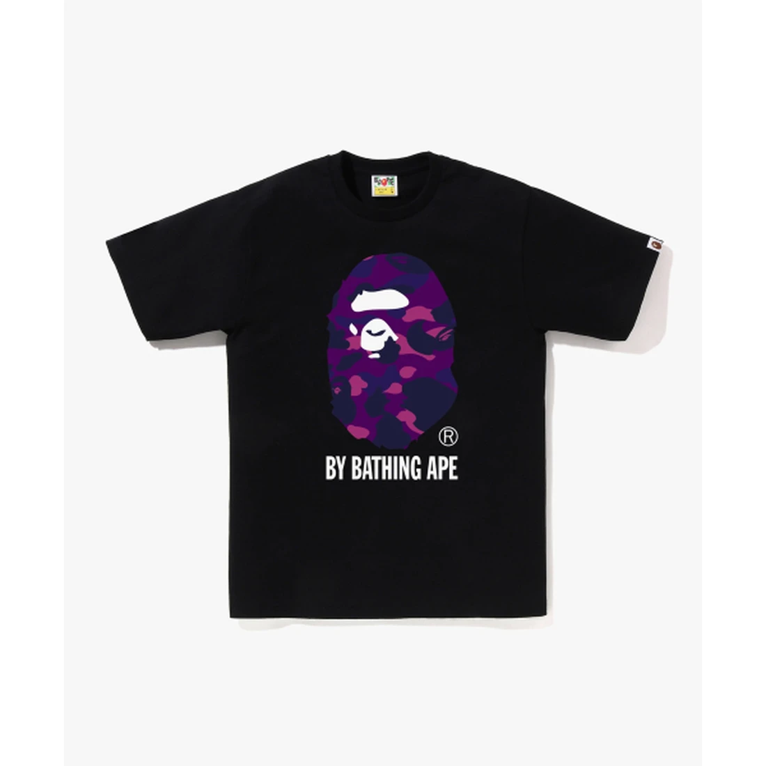 베이프 컬러 카모 BY BATHING APE 티셔츠 M 블랙 / 퍼플 001TEM301020BKE