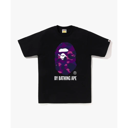 베이프 컬러 카모 BY BATHING APE 티셔츠 M 블랙 / 퍼플