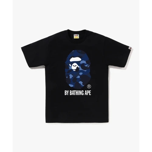 베이프 컬러 카모 BY BATHING APE 티셔츠 M 블랙 / 네이비