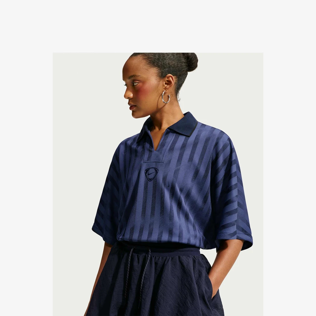 나이키 저지 탑 블랙큰드 블루 (IM0289-498) 우먼스 IM0289-498